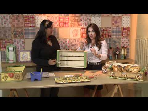 Vida Melhor - Artesanato: Cesta de pães em caixa de uva (Kelly Pires)