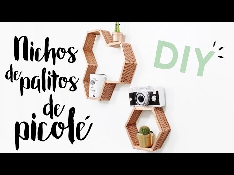 DIY Nichos com Palitos de Picolé | Pinterest Inspired