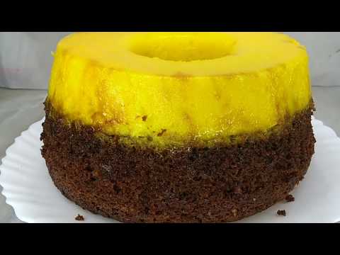 Como fazer bolo de chocolate com quindim cremoso, fácil e delicioso