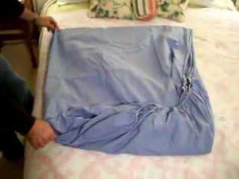 How to Fold a Fitted Sheet - The Only Video You Need! Taught by a Man!