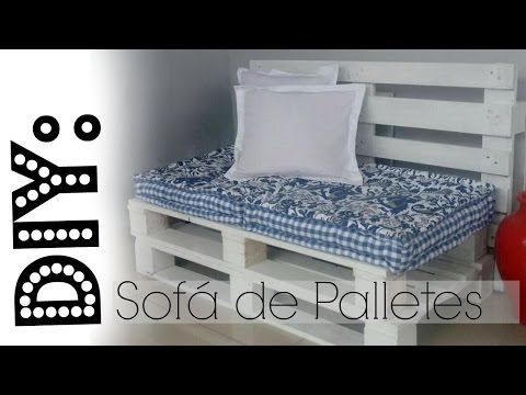 DIY: 2 modelos de sofá de pallets - Aline Freitas