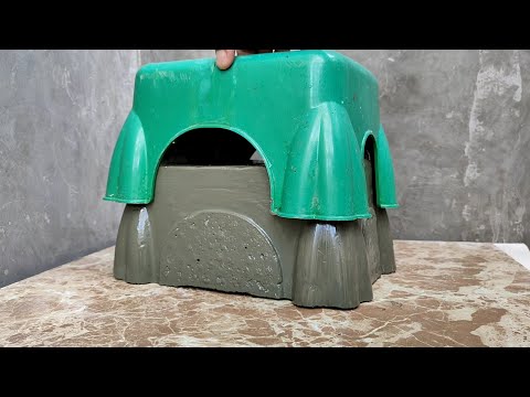 Cement pot ideas | Making from plastic chair