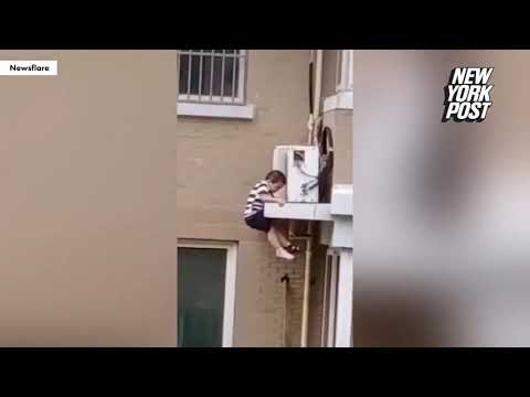 BREAKING NEWS | Toddler caught after 4-story fall off A/C unit