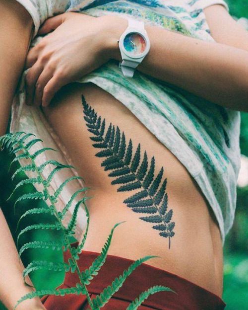 folha tatuagem da árvore