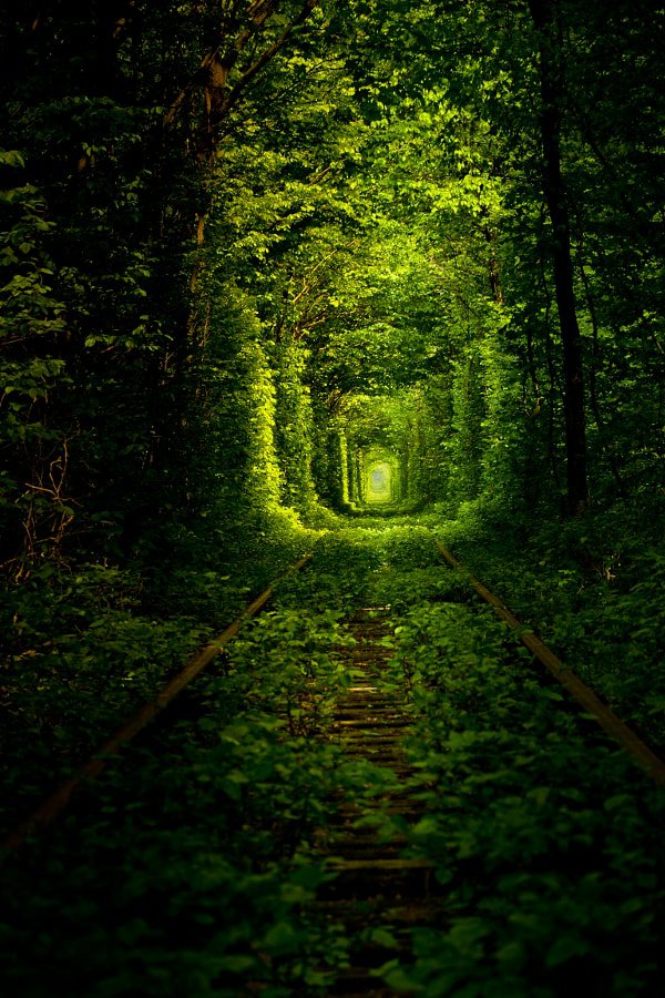 o túnel do amor no trem faixas Ucrânia