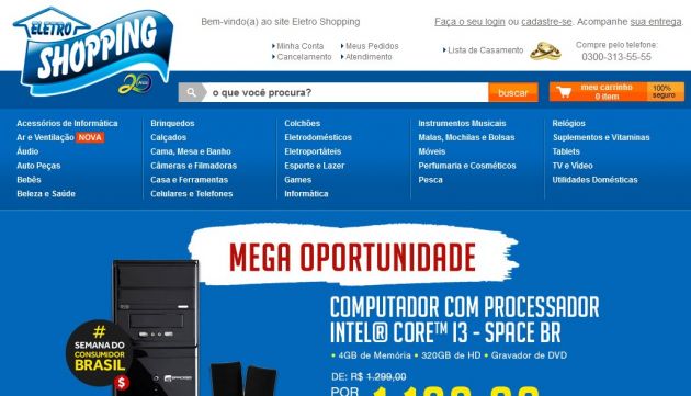lojas eletrônicos brasil