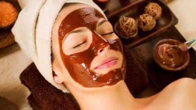 Máscara caseira de chocolate