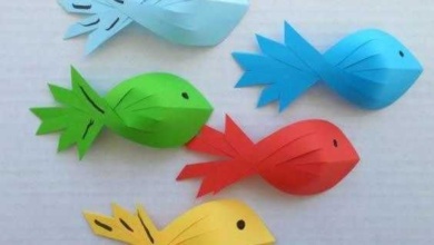Como fazer peixinhos de papel para decoração