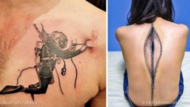 11 Tatuagens que transformam cicatrizes indesejadas em arte dd