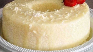 Sobremesa de tapioca de geladeira