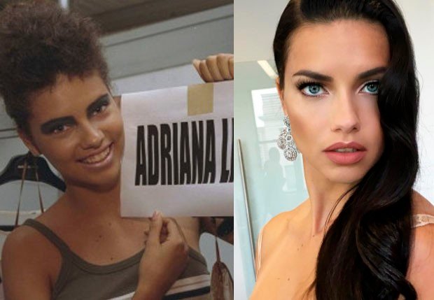 Adriana Lima antes e depois (Foto: Reprodução e Instagram)