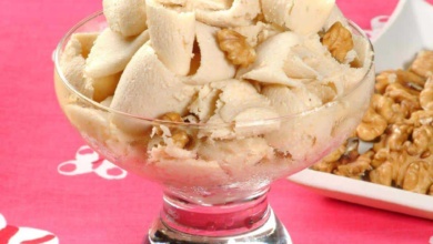 sorvete de nozes caseiro