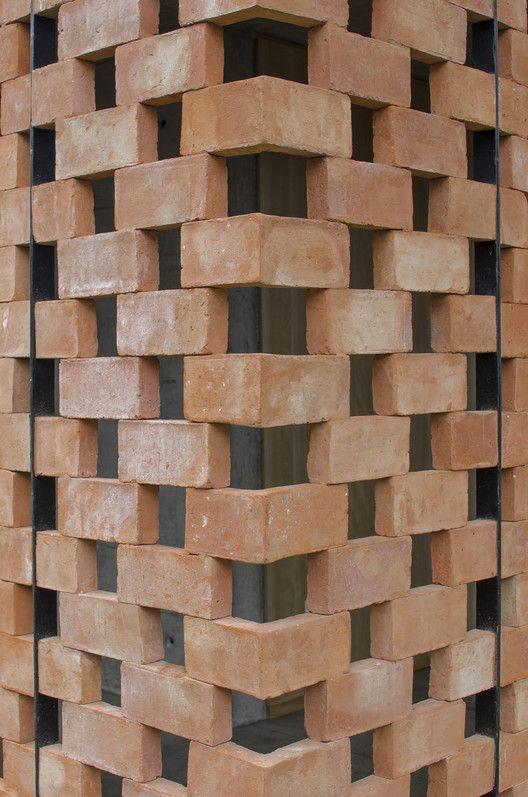 Ideias de Muros feitos com tijolinho