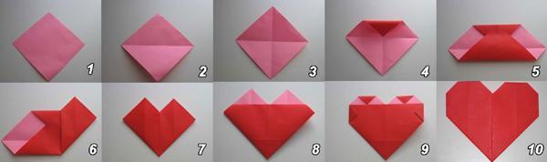 coracao de papel origami 1