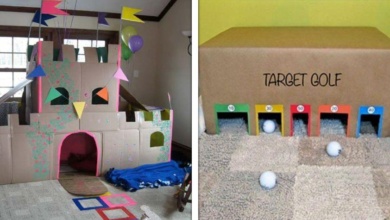 27 ideias usando papelão para criar atividades e jogos para crianças