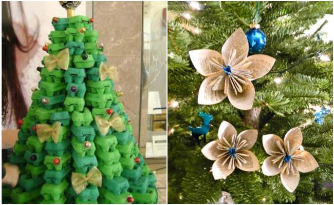 40 ideias para fazer Enfeites de Natal com Reciclagem - Bau das Dicas