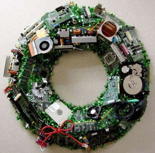 Enfeites de Natal com reciclagem