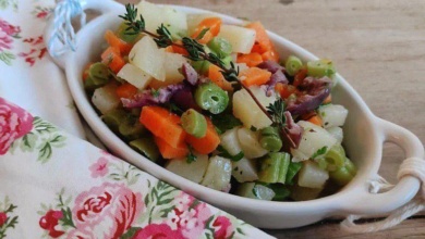 como fazer salada de legumes cozidos