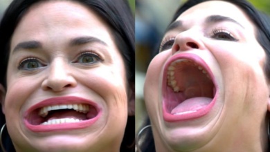 Vídeo viraliza ao mostrar a mulher que tem a maior boca do mundo, ela até entrou para o Guinness