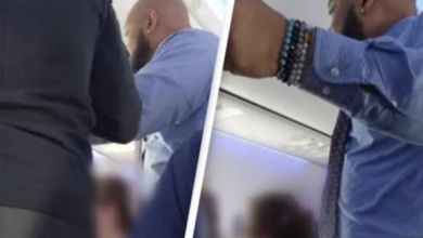 Reação furiosa de homem ao choro de um bebê no voo provocou um debate depois de se tornar viral