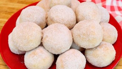 Bolinho de chuva assado no forno sem gordura