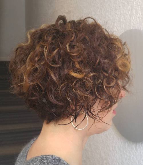 Curto Encaracolado Morena Bob