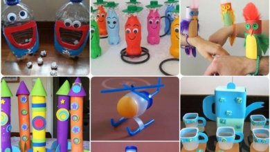ideias de brinquedo de material reciclado