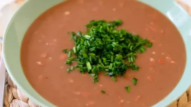 sopa de feijão cremosa