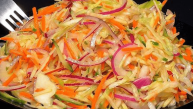 Salada de repolho cenoura e maçã que fica de dar agua na boca