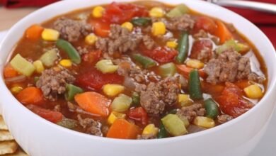 sopa de carne caseira
