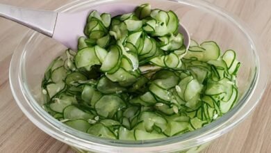 Pepino agridoce ou Sunomono