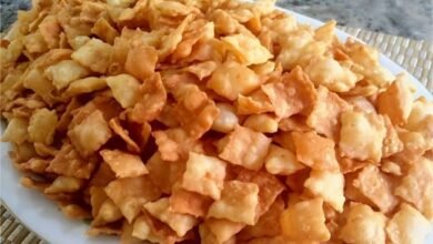 Receita de Salgadinho crocante temperadinho perfeito pra servir de petisco ou aperitivo!