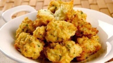 Bolinho de arroz no micro-ondas