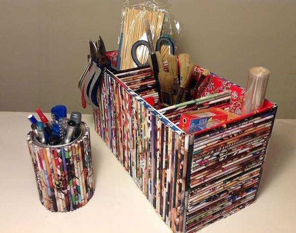 28 Ideias de Artesanato com Folhas de Revista