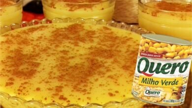 Curau de milho de latinha com leite condensado delicioso e muito fácil de fazer
