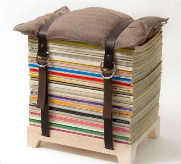 reciclagem com revistas