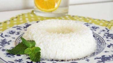 Receita de pudim de maria-mole