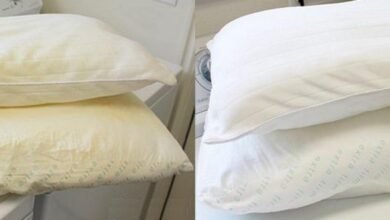 Como lavar e branquear travesseiros amarelados