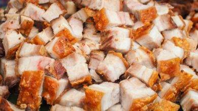 barriga de porco frita