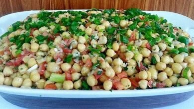 Salada de grão de bico – Deliciosa e bastante saudável