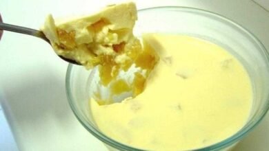 Receita de gelatina de abacaxi com leite condensado