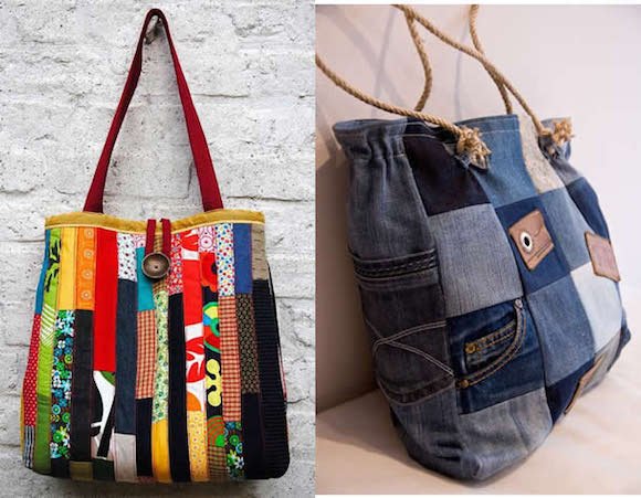 1749889748 455 Como fazer Bolsas de retalhos com restos de tecidos