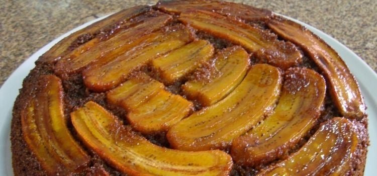 receita de torta de banana integral