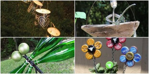 Inspirações com Reciclagem para Decorar Jardim