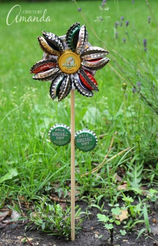 Inspirações com Reciclagem para Decorar Jardim