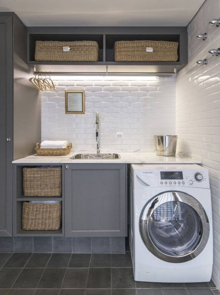 30 imagens para te inspirar a decorar a lavanderia!