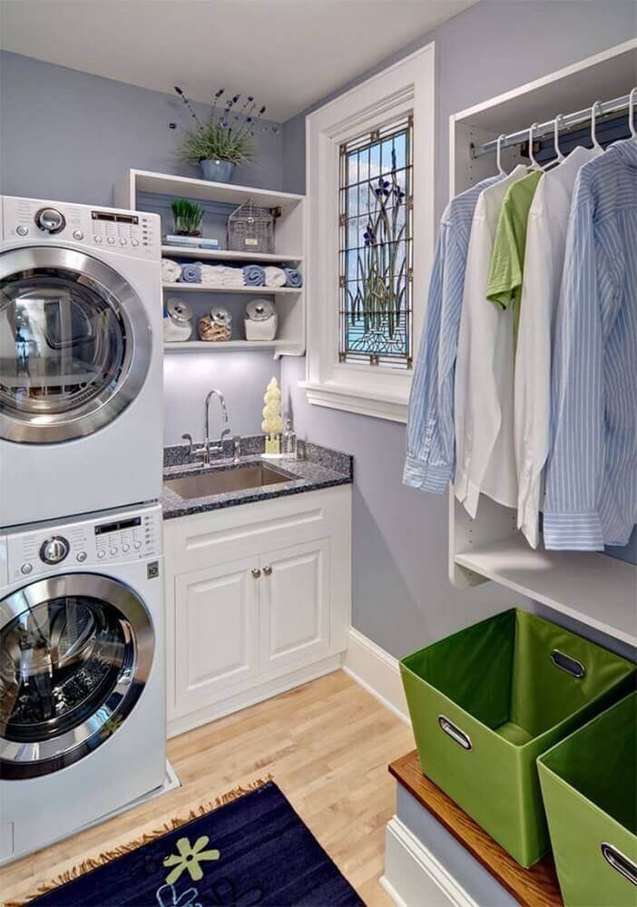 30 imagens para te inspirar a decorar a lavanderia!