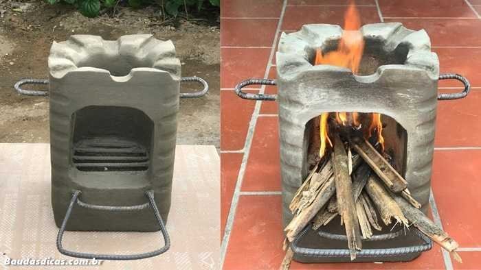 Como fazer fogão a lenha pratico e barato