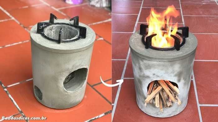 Como fazer fogão a lenha pratico e barato