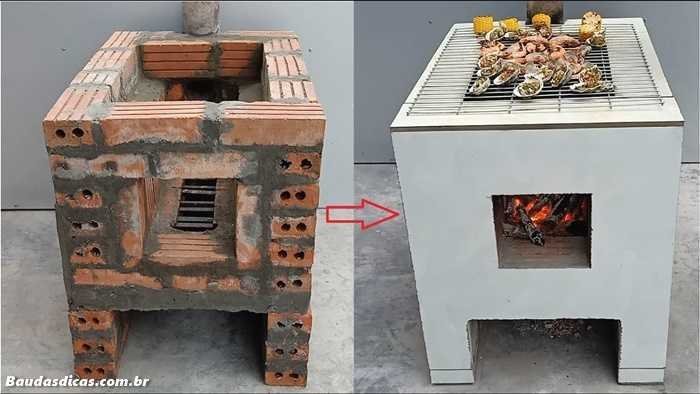 Como fazer fogão a lenha pratico e barato